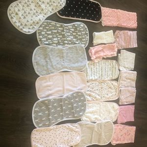 Burp cloths/ receiving blankets